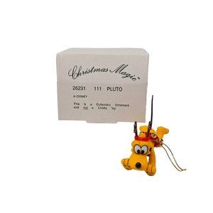 Vintage Pluto Disney Grolier Collectible Christmas Magic Ornament 26231 #111 90s